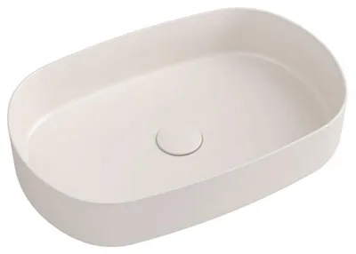 Produktbild von INFINITY OVAL Aufsatzwaschbecken 55x36cm, Ivory matt