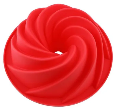 Zdjęcie produktu dla Forma silikonowa do wypieku ciasta "Gugelhupf", 25 cm, różowa, nieprzywierająca, wielokrotnego użytku, odporna na wysokie temperatury