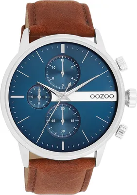 Produktbild von Oozoo Armbanduhr braun Leder Timepieces Herren Analog-Quarzuhr UOC11221