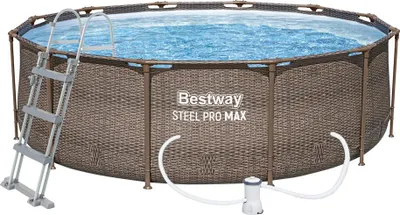 Obrázok produktu pre Bazén Bestway® Steel Pro MAX, 56709, vzor ratan, 366x100 cm  Bestway