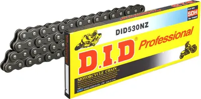 Immagine prodotto di Catena DID NZ aperta 110 maglie 530 grigia con clip chiusura