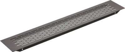 Produktbild von GTV Premium Lüftungsgitter W80 Schwarz Matt 80x480mm Abgerundet – Modernes Schrankgitter