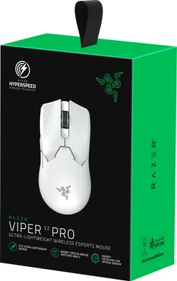 Obrázok produktu pre Razer Viper V2 Pro, pravý, optický, RF Wireless + USB Type-C, 30000 DPI, biely