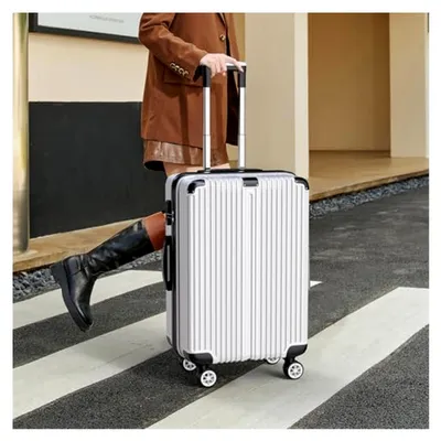 Produktbild von Koffer Set 3 Stück, ABS Hartschalenkoffer mit Zahlenschloss und Kofferwaage, Handgepäck mit 360° 4 Rollen, Große Koffer für Business Reise
