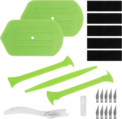 Imagen del producto de Kit de herramientas para la instalación, de 21 piezas, que incluye un cortador y una espátula, para la aplicación de películas para automóviles