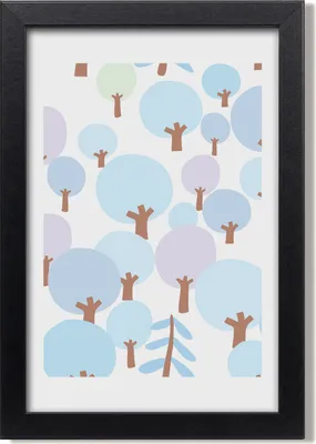 Produktbild von Bild 20x30 MDF-Rahmen, Wandkunst Bäume
