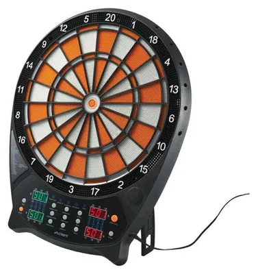 Immagine prodotto di Crivit Bersaglio elettronico a LED Dartboard Gioco delle freccette, arancione
