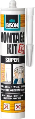 Produktbild von Bison 1340718, Paste, Acryl-Klebstoff, Quetschflasche, 440 g