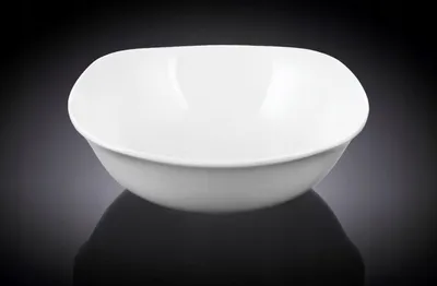 Zdjęcie produktu dla Miska Wilmax 650 ml, 16,5 x 16,5 cm, porcelanowa, biała WL-992001/A