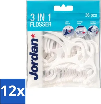 Immagine prodotto di Jordan Flosser 3-in-1 50 pezzi - confezione valore - 12 pezzi
