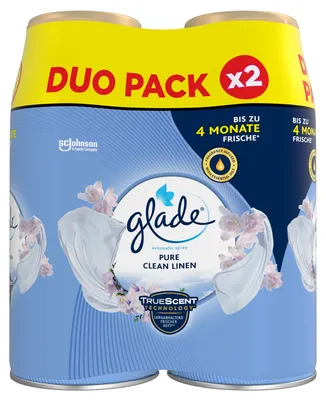 Productafbeelding van Glade Automatische Vernevelaar, navulling, geur: Pure Clean Linen, 2 stuks