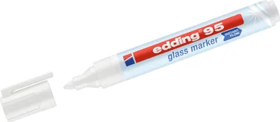 Obrázok produktu pre 10x EDDING ed95-049 Sklenený popisovač 95 - 1,5-3 mm, biely