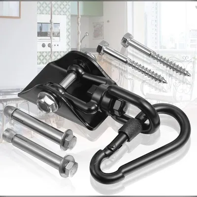 Immagine prodotto di INF Kit Ganci Amaca Acciaio Inox 1200 lb 7cmx9.6cmx4cm Uso Casa Completo