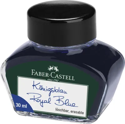 Produktbild von FABER-CASTELL Tinte im Glas königsblau Inhalt: 30 ml