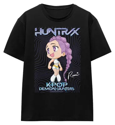 Obrázek produktu pro Tričko "Huntrix" pro dámy, motiv K-Pop, černá barva, velikost L (TV42519)