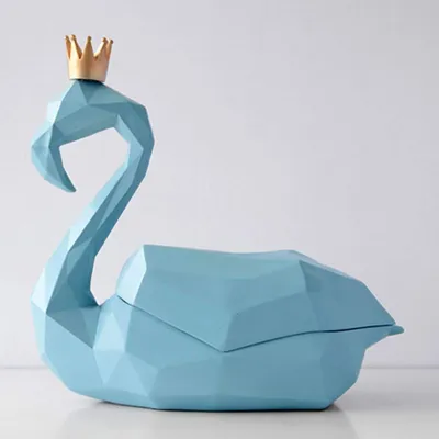Produktbild von Kreative Papiertuchbox mit Flamingo-Skulptur