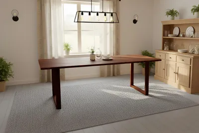 Produktbild von Esstisch Baumkante massiv Akazie nussbaum 200 x 100 cm U-Gestell Holz nussbaum GRAZ