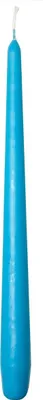 Produktbild von Premium Spitzkerzen Aquablau, Ø 22 x 280 mm, 24 Stück - Brenndauer ca. 10 Std.