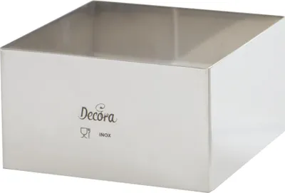 Obrázek produktu pro Dortový ráfek nerezový čtverec 26x26x6cm