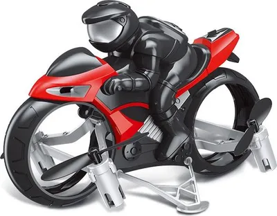 Immagine prodotto di S73 2 in 1 Moto Aereo Telecomandato Giocattolo Volante (Rosso)