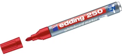 Produktbild von Edding 250, 1 Stück(e), Rot, Rundspitze, Grau, Rot, Kunststoff, Rund