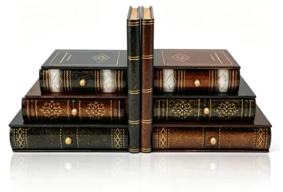 Imagen del producto de Soportes decorativos para libros con cajones