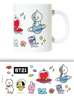 Produktbild von becher BT21 junior 300 ml Keramik weiß