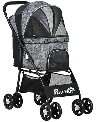 Imagen del producto de Carrito para perros, buggy plegable para gatos, con cojín, color