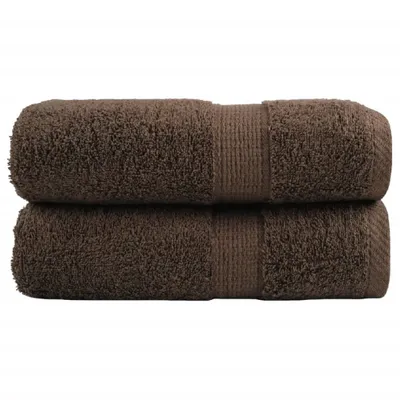 Produktbild von Premium Gästetücher SOLUND 2 Stk. Braun 30x50 cm 600 g/m²