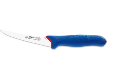 Produktbild von Giesser Messer Ausbeinmesser Fleischermesser PrimeLine Klinge gebogen Griff offen - 13 cm, Stark, Blau