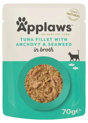Image de Applaws Cat Nassfutter P.B. mit Thunfischfilet & ganzen Sardellen 70 gx12