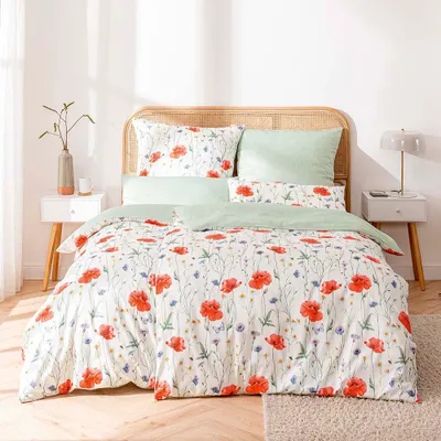 Produktbild von Estella Bettwäsche Monalie 7916 985 Bunt Mako Satin 155 cm x 220 cm