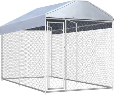 Produktbild von Outdoor-Hundezwinger mit š¹berdachung 382x192x225 cm
