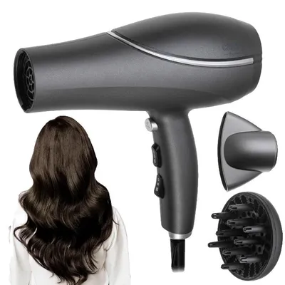 Obrázok produktu pre Fén, príkon 2200 W, 3 stupne teploty, 2 turbovýkonové stupne, kábel dĺžky 1,8 metra, technológia ionizácie