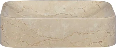 Obrázek produktu pro vidaXL Umyvadlo krémové 40x40x10 cm mramor