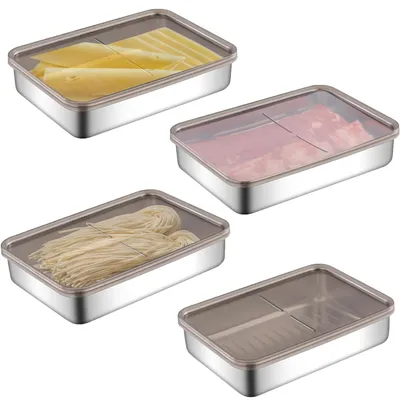 Obrázok produktu pre RVS (nerezové) boxy na potraviny do chladničky a na skladovanie