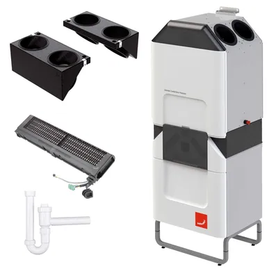 Image de Zehnder ComfoClime Cool Pack de base 24 avec appareil de ventilation ComfoAir Q350 TR