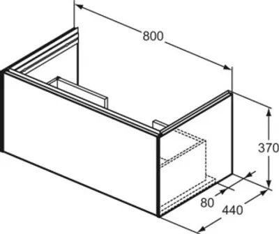 Produktbild von Ideal Standard T5573Y5 Möbelwaschtischunterschrank Conca