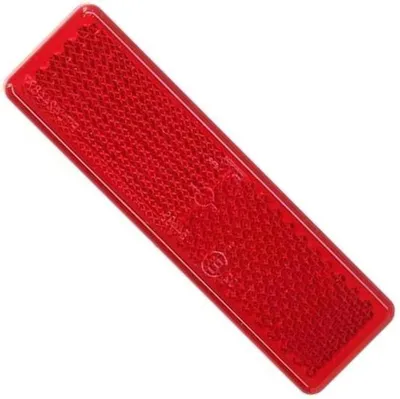Produktbild von Rückspiegler Reflektor Catadioptrisch - Sichtbarkeit Steigern - Modellkompatibel - 10 x 0.3 x 2 cm - Rot