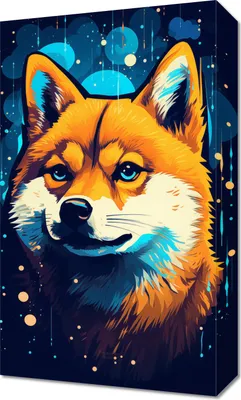 Produktbild von Bild 30x50cm Fuchs im Weltraum
