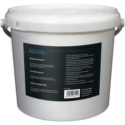 Produktbild von SW-Stahl 02132L Montagepaste, 5 kg I Reifenwechsel Zubehör I Rad Montage Paste I Reifenmontagepaste weiß I Montage-Paste I Reifenmontierpaste I für Run-Flat und Pax-Reifen