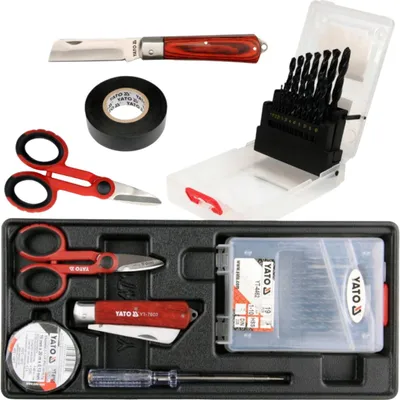 Immagine prodotto di Inserto per cassetti 385x175x41 mm con trapano e utensile 23 pezzi
