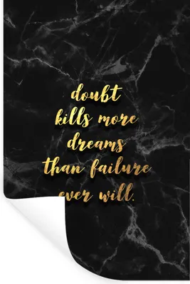 Produktbild von MuchoWow® Wandtattoo Wandsticker Wandaufkleber Zitate - Träume - Gold - Marmor 20x30 cm Selbstklebend und Repositionierbar - Sticker - Dekorfolie