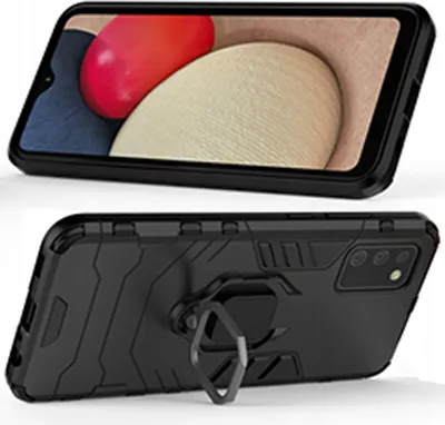 Obrázok produktu pre Puzdro Ring Armor + magnetický držiak pre Samsung Galaxy A03S Black