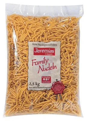 Image de Jeremias Classic Family pâtes Makkronelli avec œuf frais 2500g