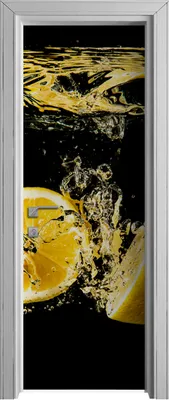 Produktbild von Tür Selbstklebende 70x210 cm Türfolie Türtapete Klebefolie -  Früchte Spritzen