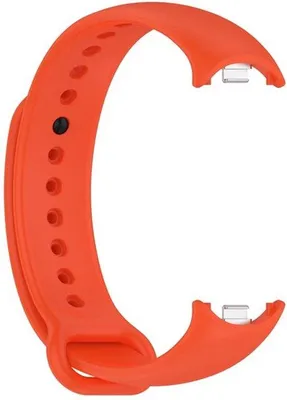 Image de Bracelet pour Xiaomi Mi 8 et 9 - Taille unique – Attache en silicone et métal – Orange, confortable et étanche