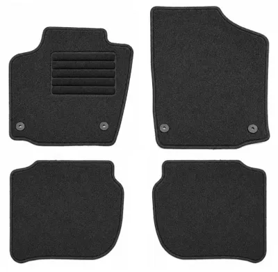 Fußmatten-Set für Skoda Rapid NH, 10/2012-04/2019, 4-teilig, Schwarz