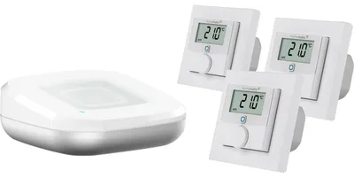 Produktbild von Homematic IP Set Raumklima AP + 3 Wandthermostate