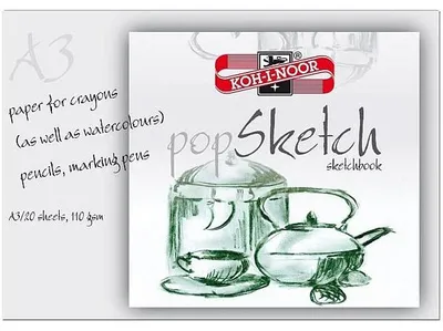 Produktbild von Skizzenblock POP SKETCH KOH-I-NOOR A4/A3 - A4